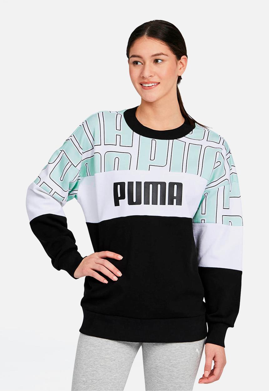 PUMA - All over print crew - multi