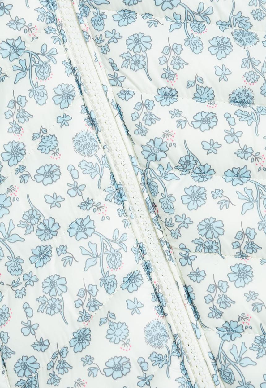 MANGO - Waistcoat Ali - blue & white