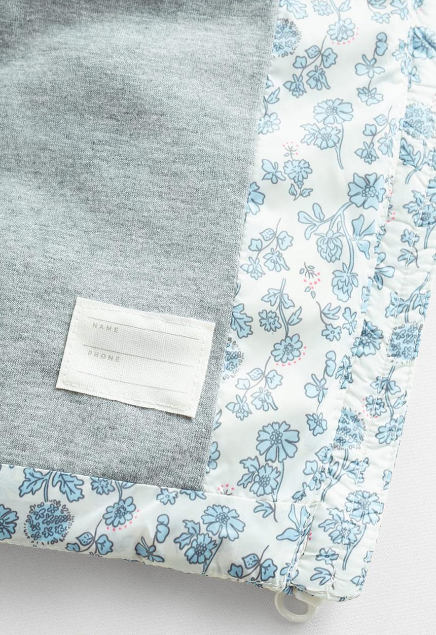 MANGO - Waistcoat Ali - blue & white