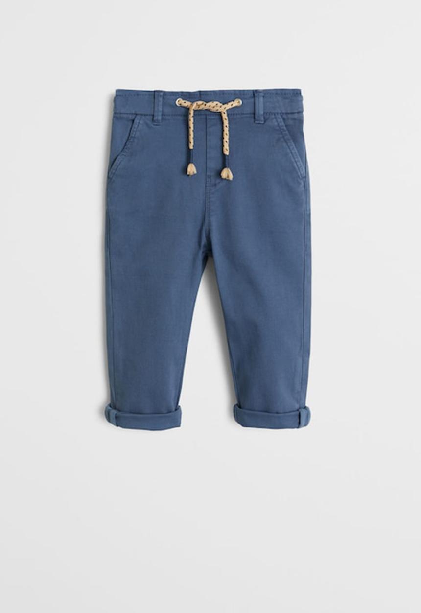 MANGO - Trousers cord - blue