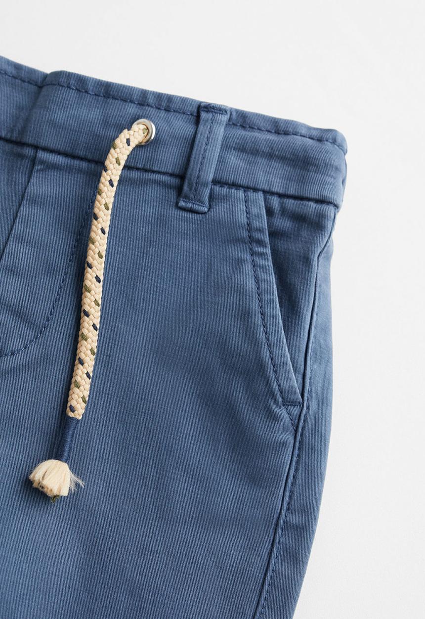 MANGO - Trousers cord - blue