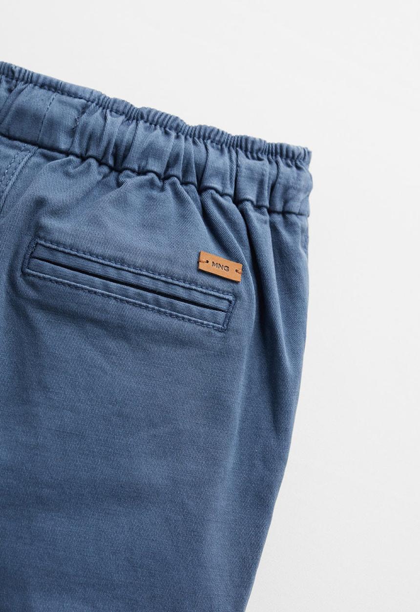 MANGO - Trousers cord - blue