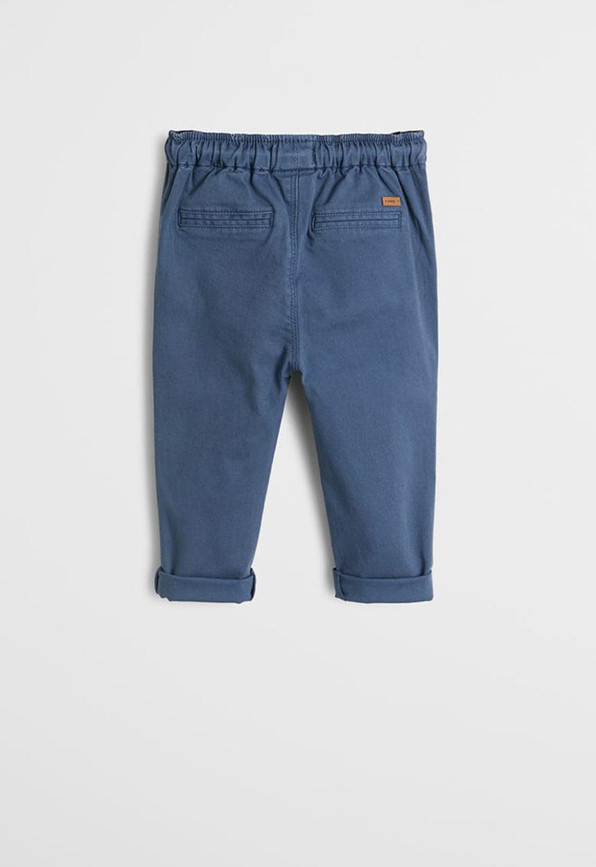 MANGO - Trousers cord - blue