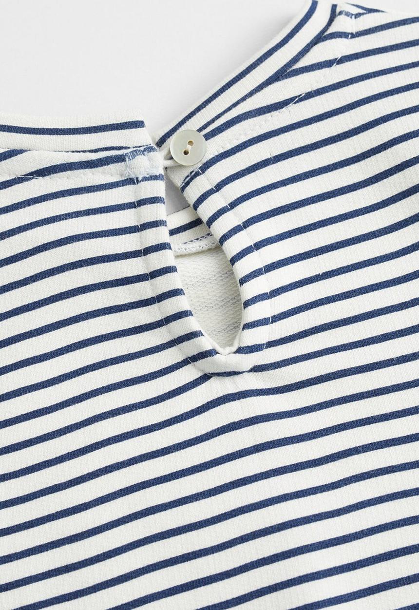 MANGO - Dress Mia  - white & navy 