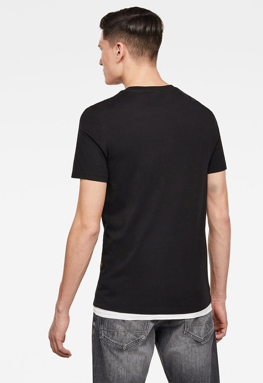 G-STAR - Raw text slim fit short sleeve tee - black
