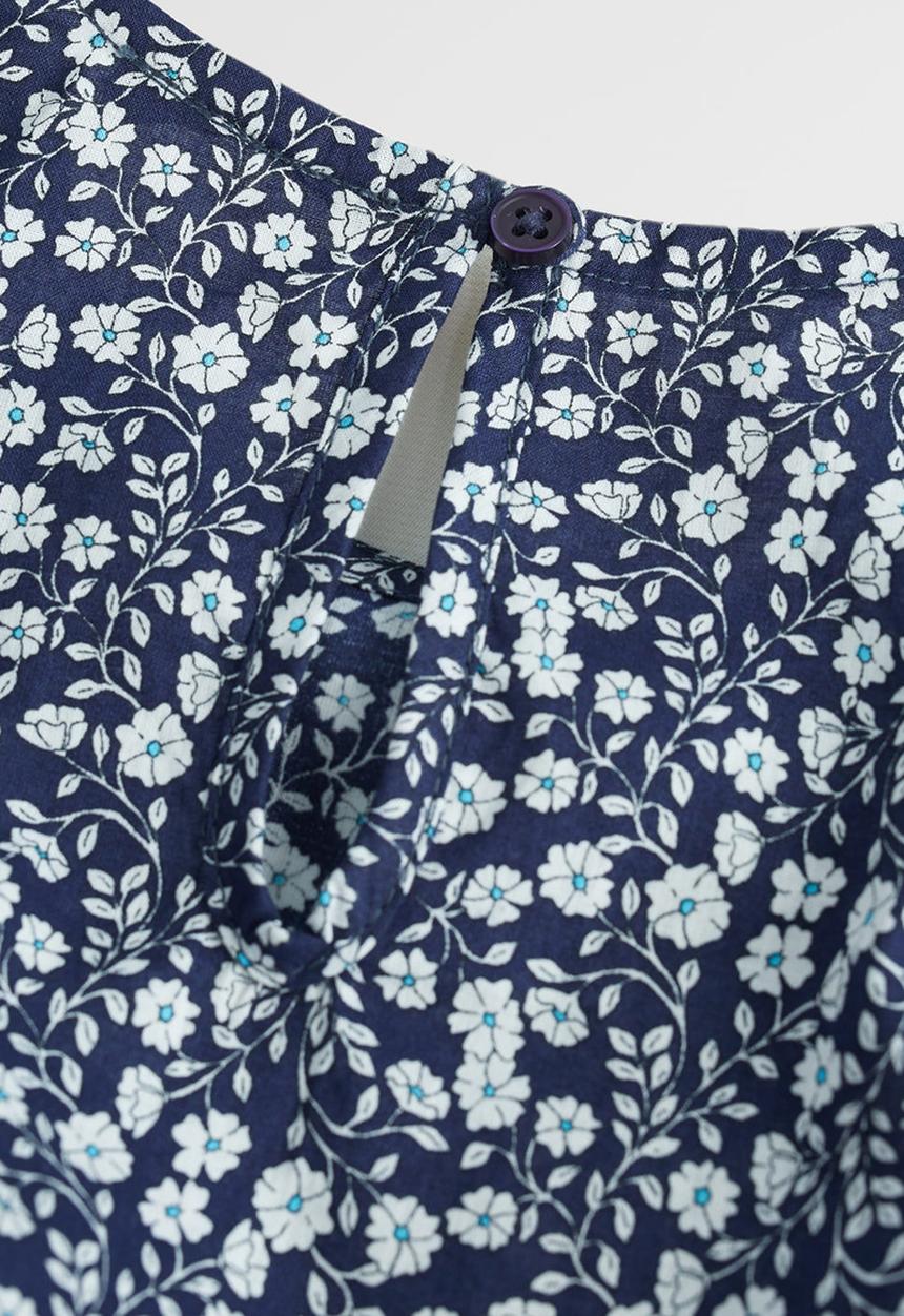 MANGO - Floral printed body - blue