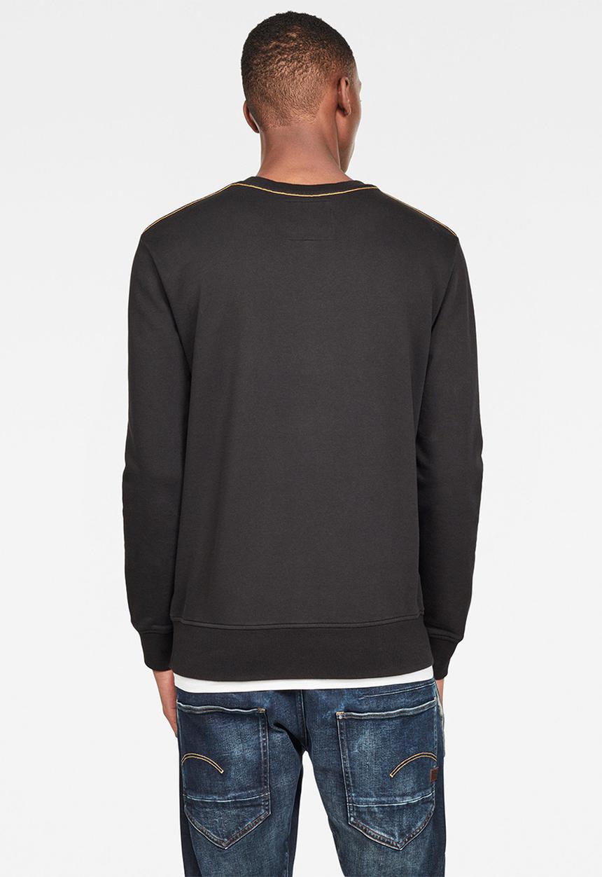 G-STAR - Graphic graw long sleeve - black