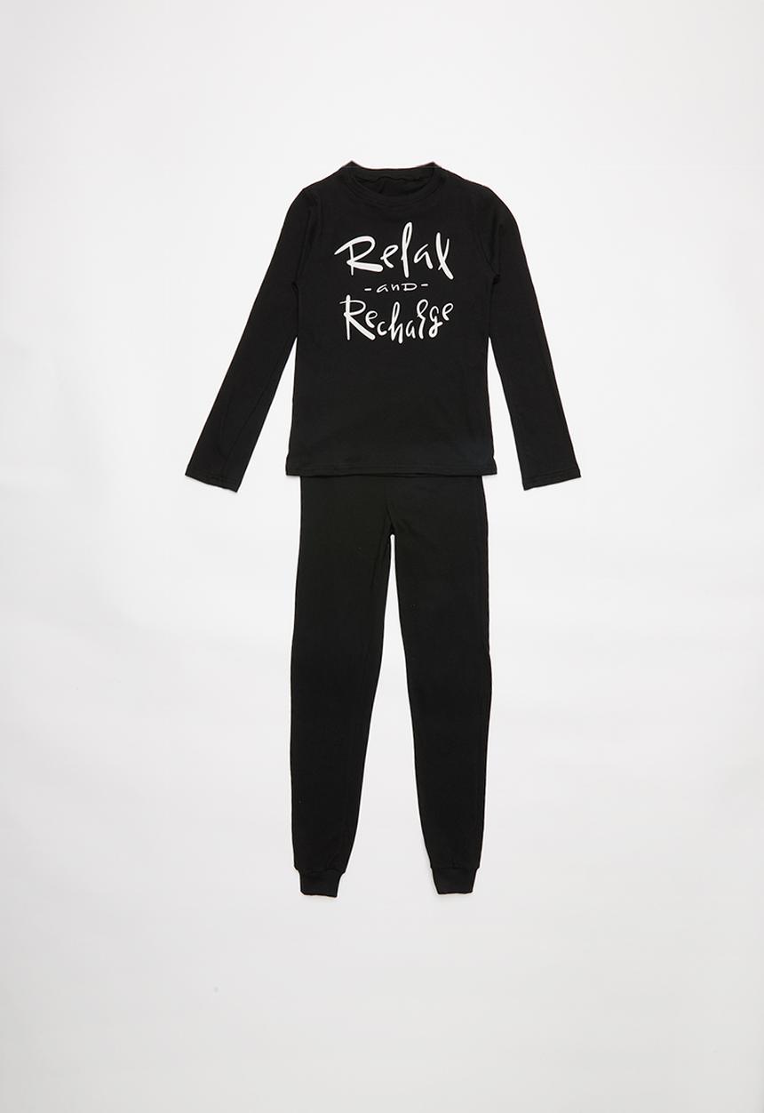 Rebel Republic - Teen boys pj set - black