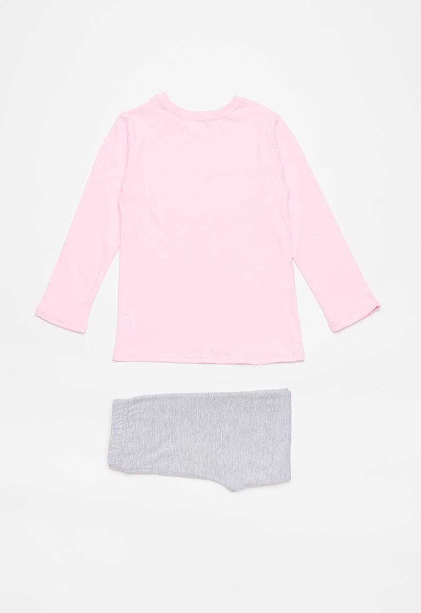 Pop Candy - Girls pyjama set - pink & grey