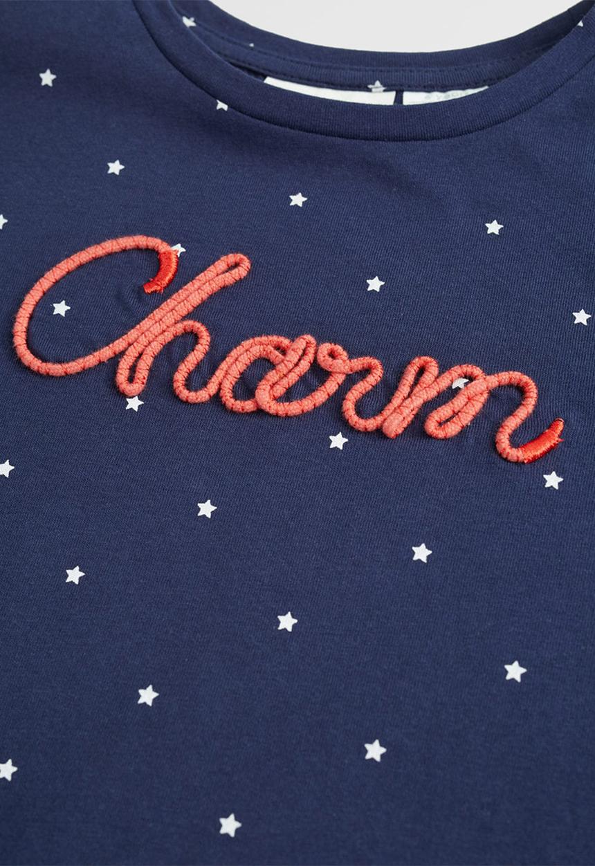 MANGO - T-shirt yeah - navy