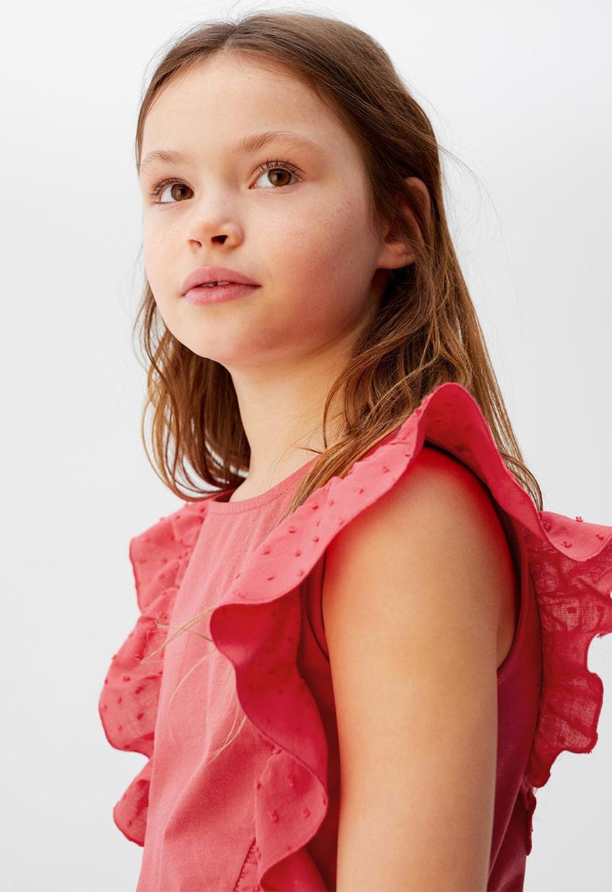 MANGO - T-shirt valen - pink