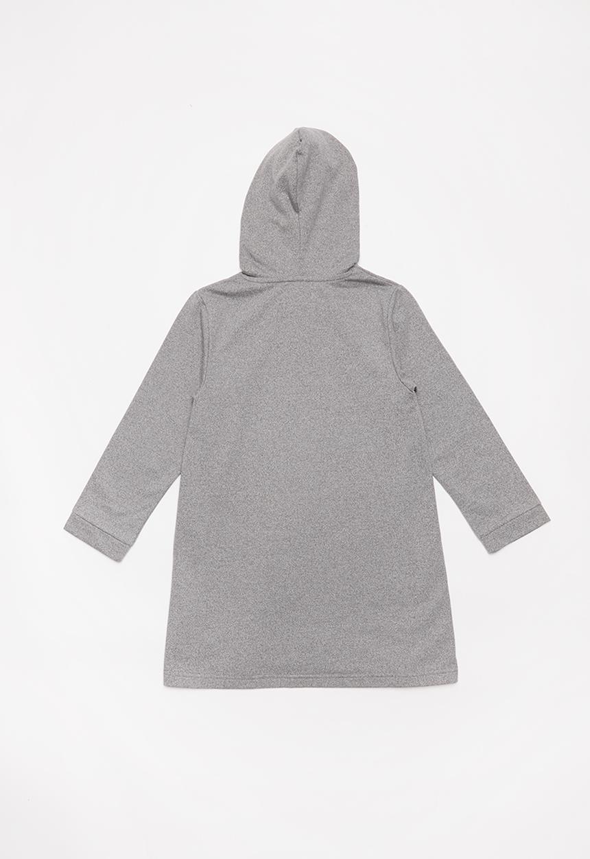 JEEP - Long sleeve hooded dress - grey 