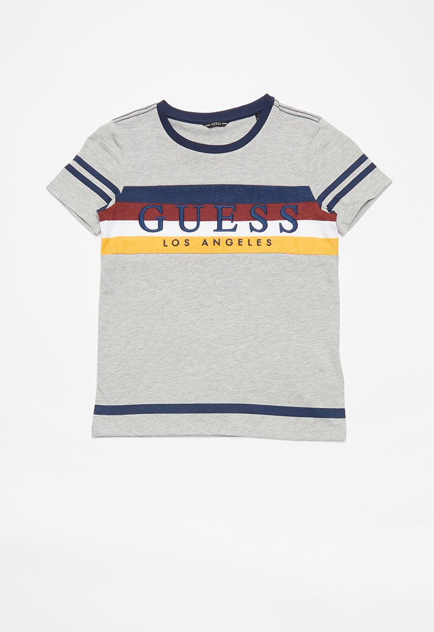 GUESS - Boys short sleeve printed T-shirt - grey