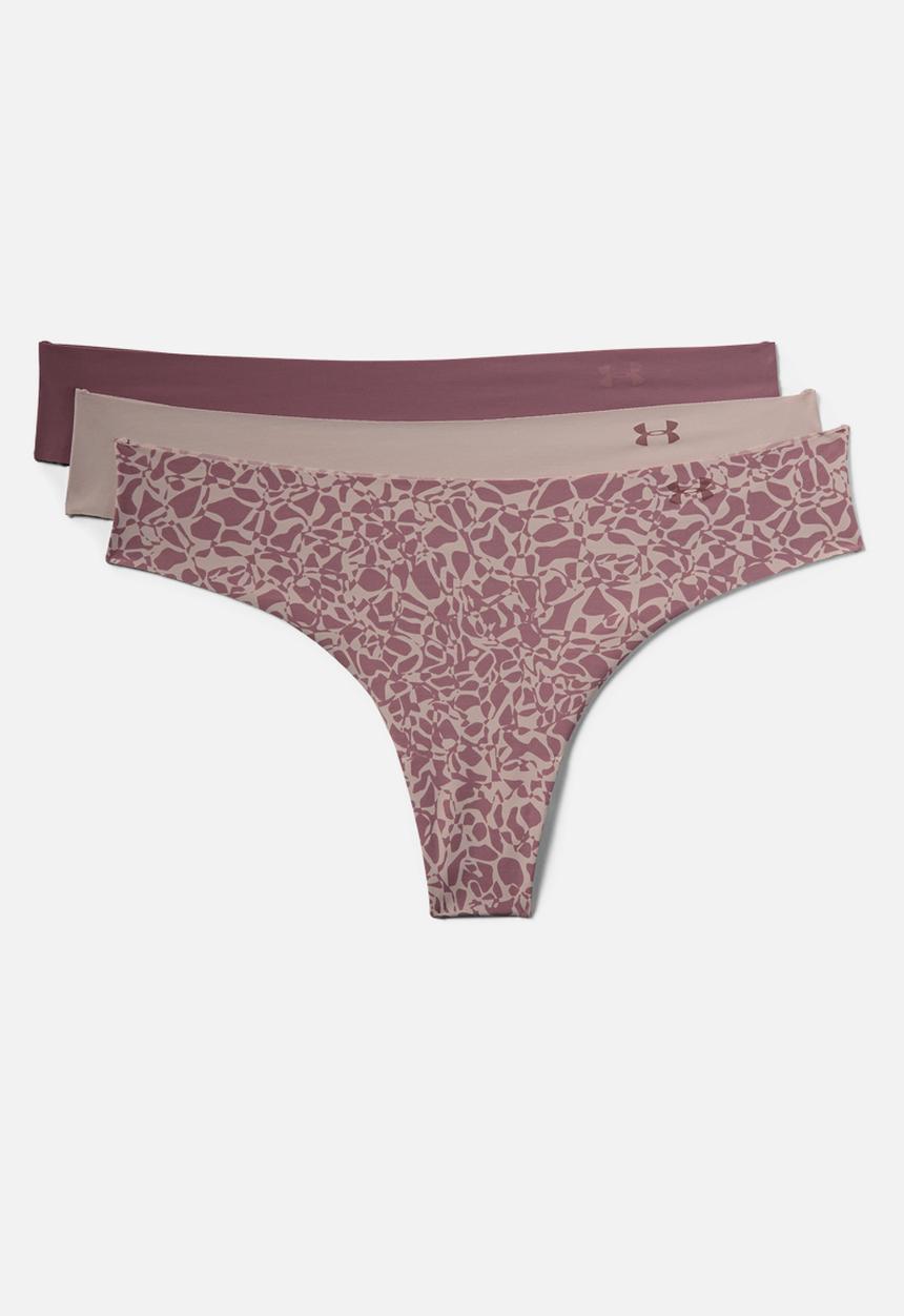 Under Armour - Pure Stretch thong 3 pack print - pink