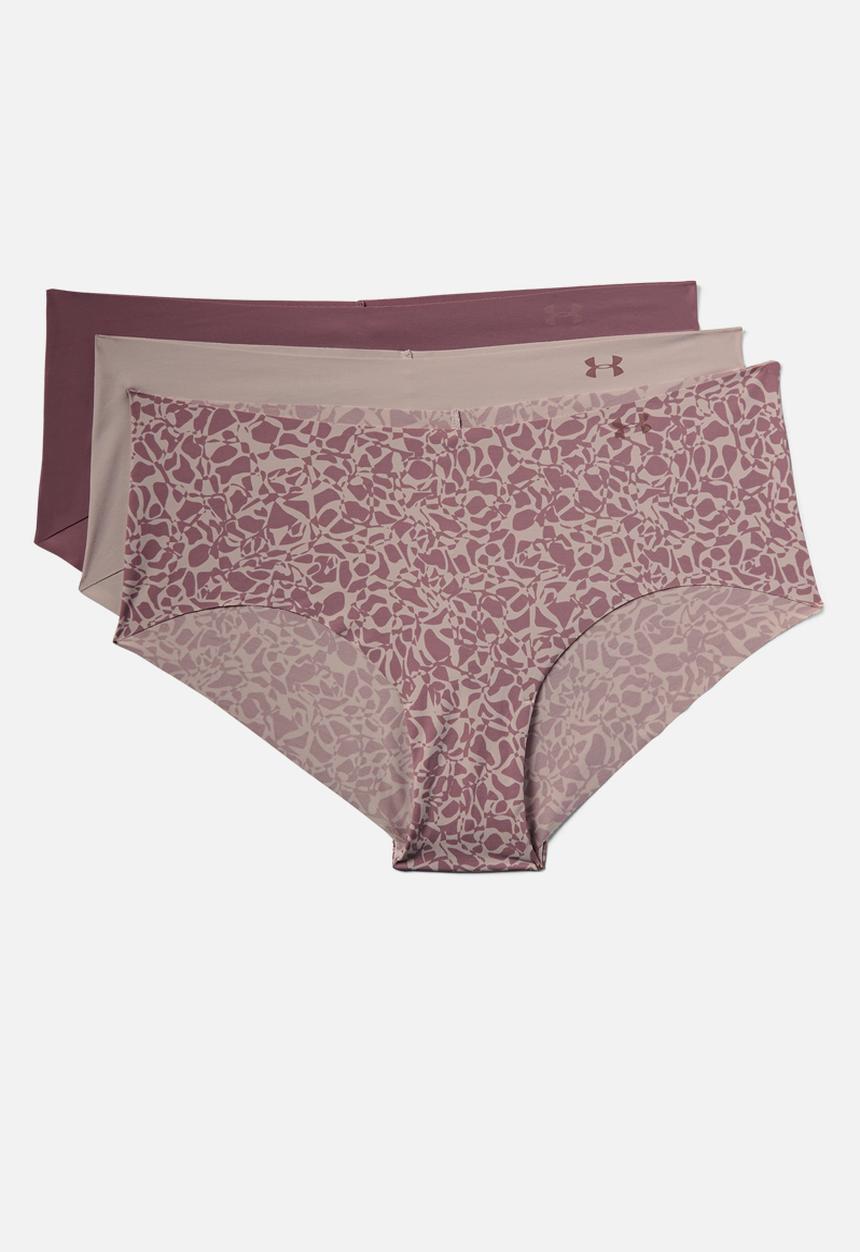Under Armour - Pure Stretch hipster 3 pack print - pink