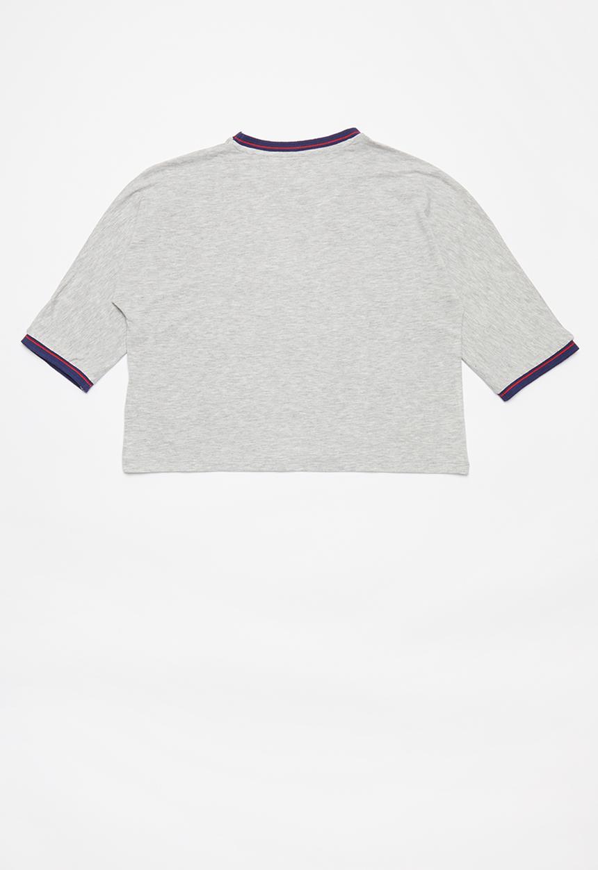 GUESS - Midi sleeve T-shirt - grey