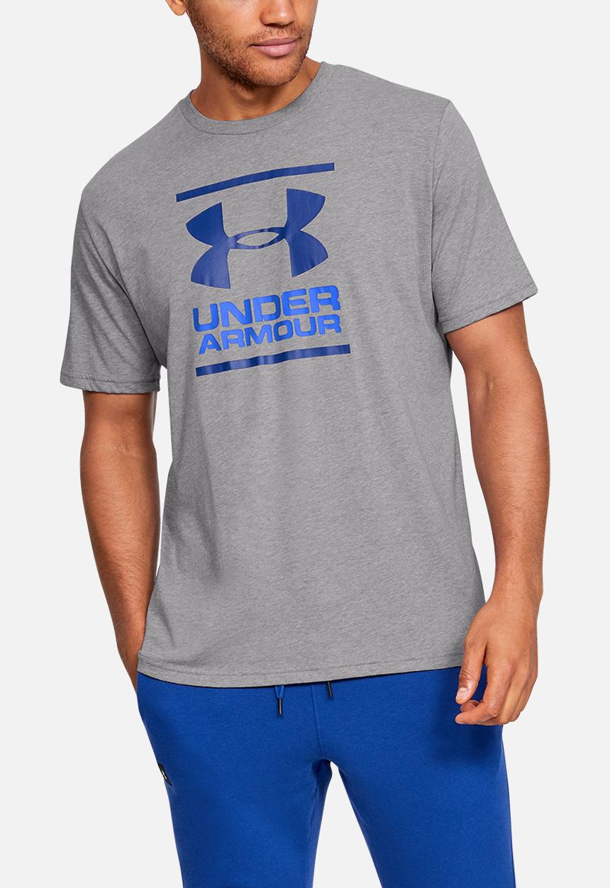 Under Armour - Gl foundation tee - steel light heather, versa blue & american blue