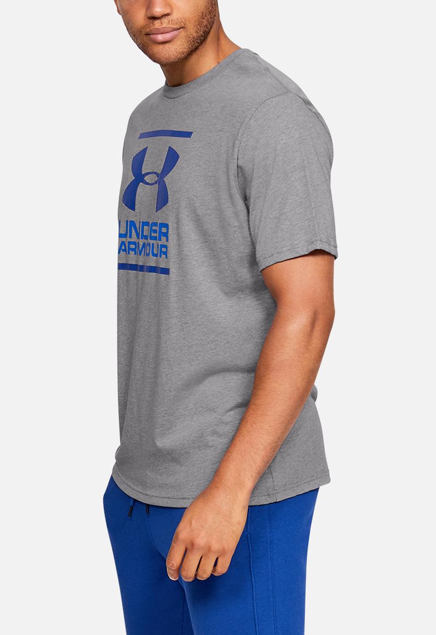 Under Armour - Gl foundation tee - steel light heather, versa blue & american blue