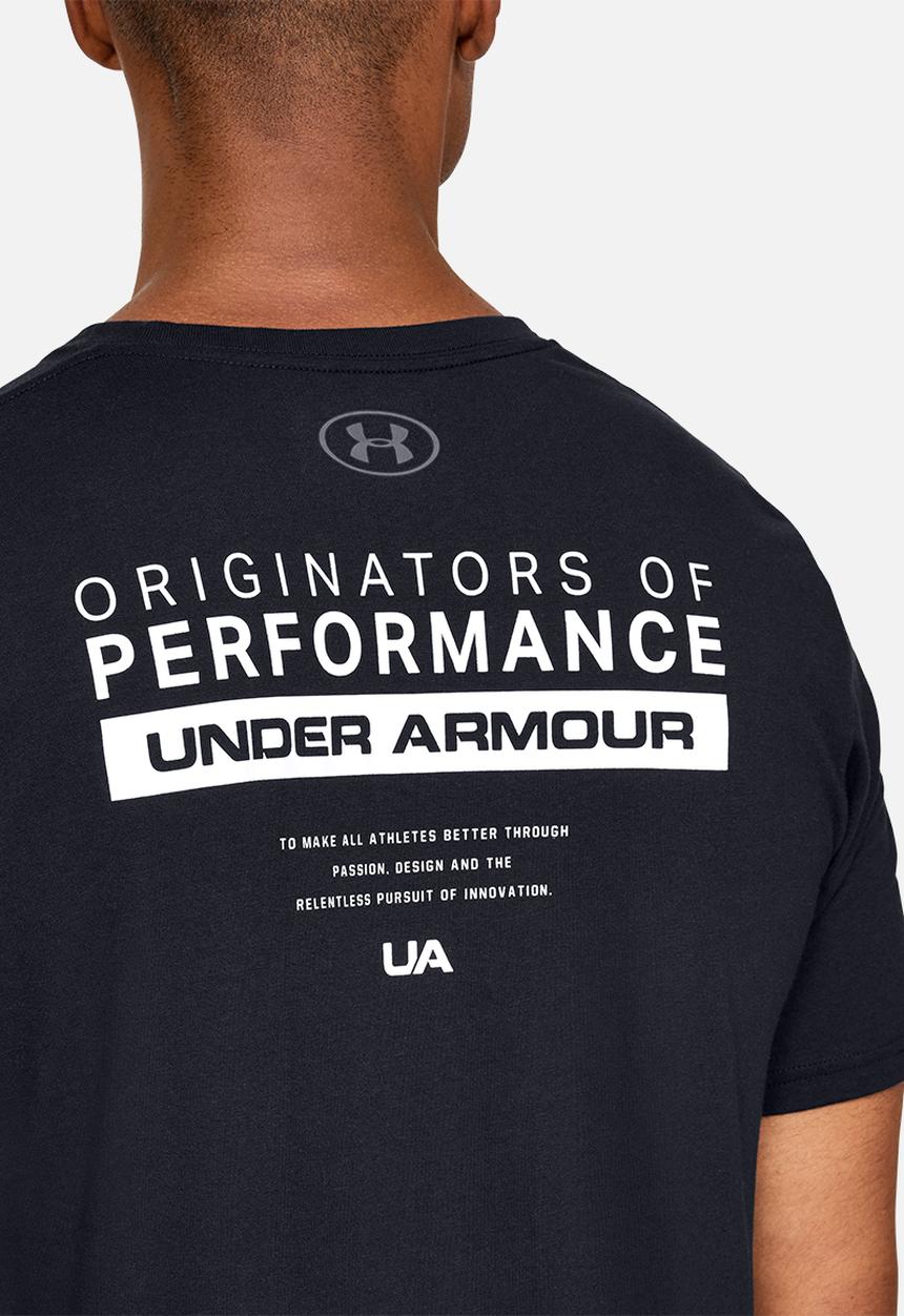 Under Armour - Originators bar tee - black & white