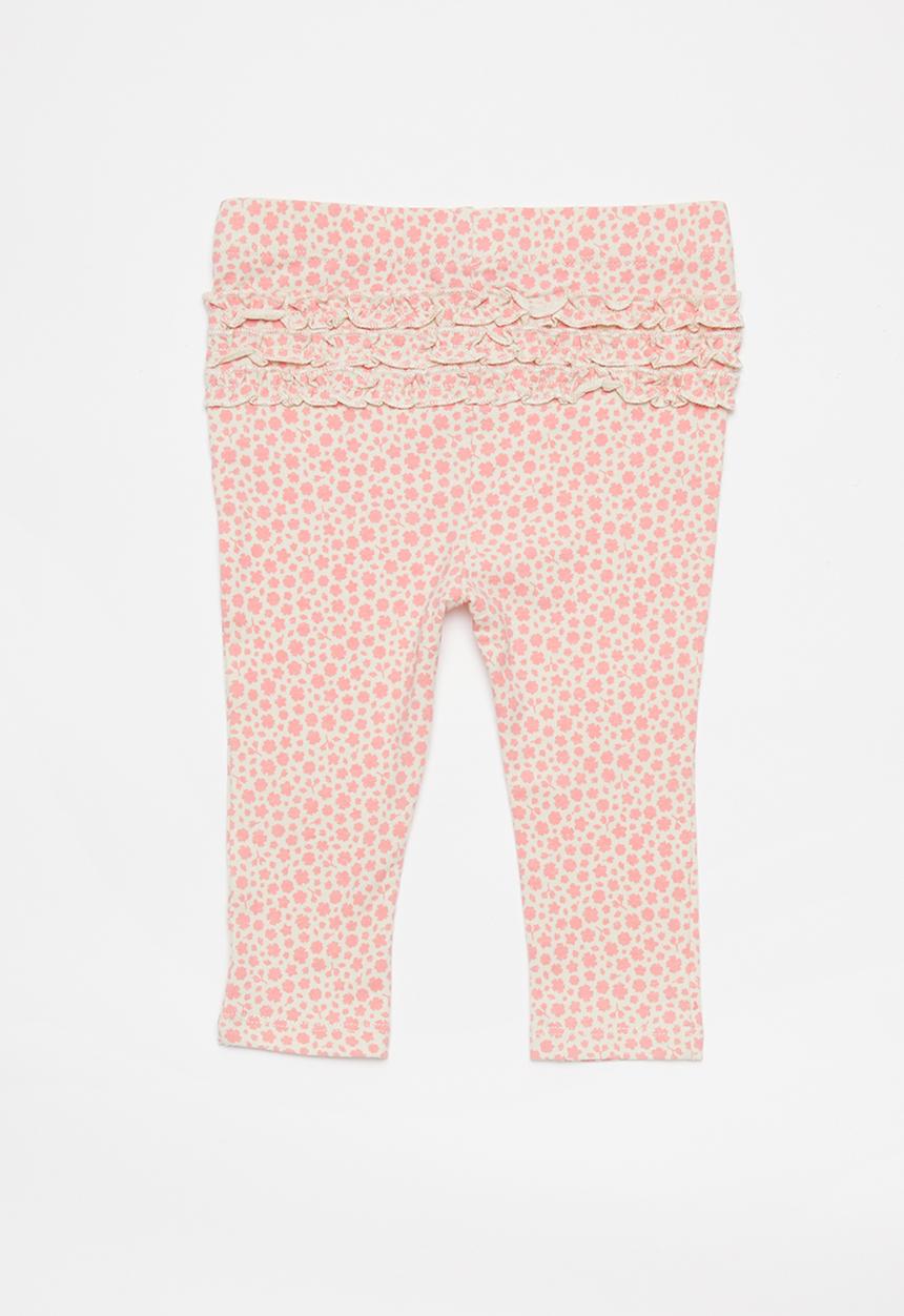 Cotton On - Quinn ruffle legging - retro coral/edith floral