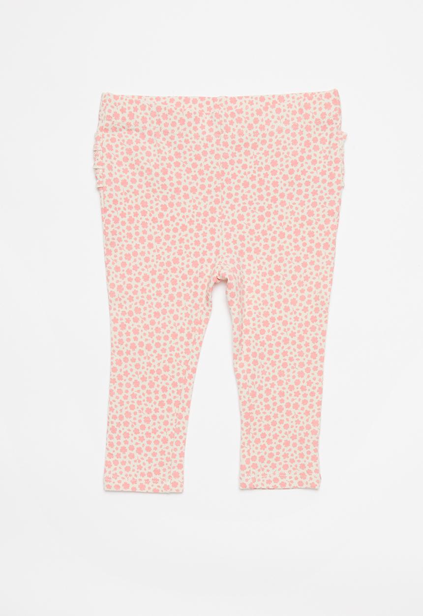 Cotton On - Quinn ruffle legging - retro coral/edith floral