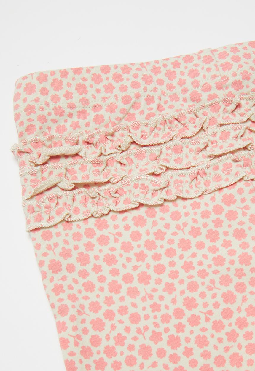 Cotton On - Quinn ruffle legging - retro coral/edith floral