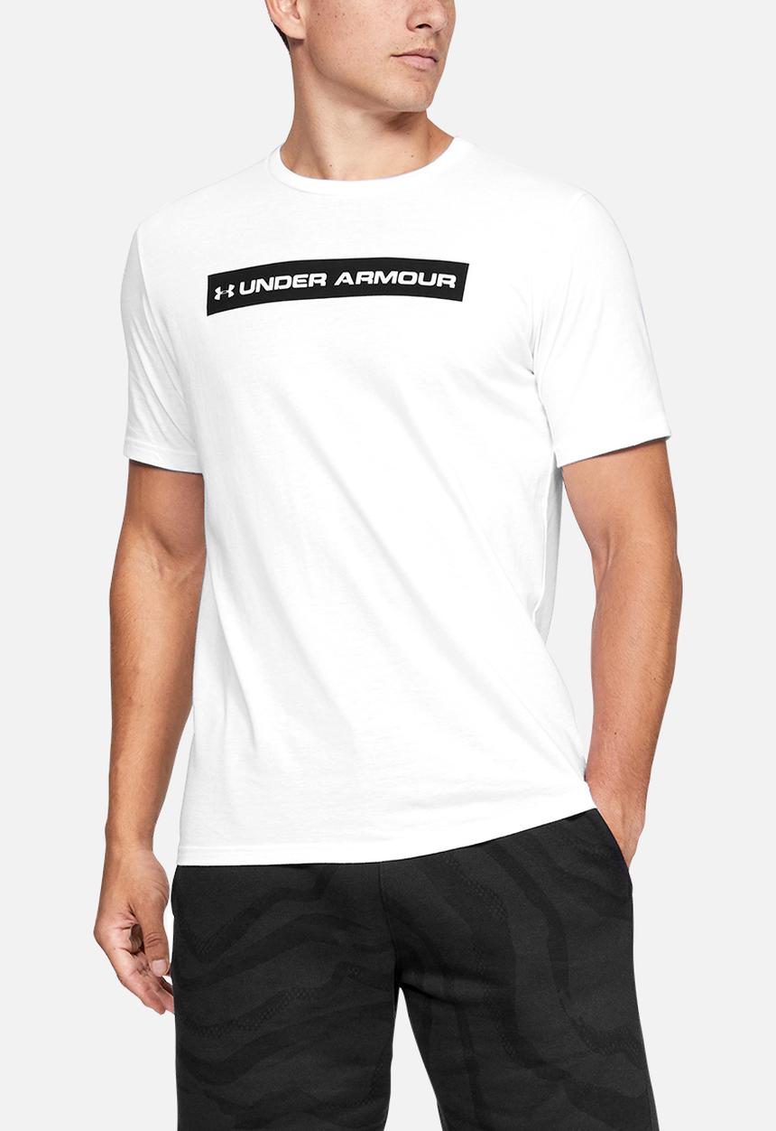 Under Armour - Originators bar short sleeve tee - white & black