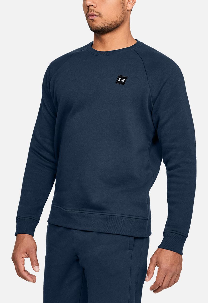 Under Armour - Rival fleece crew sweat - academy &  black
