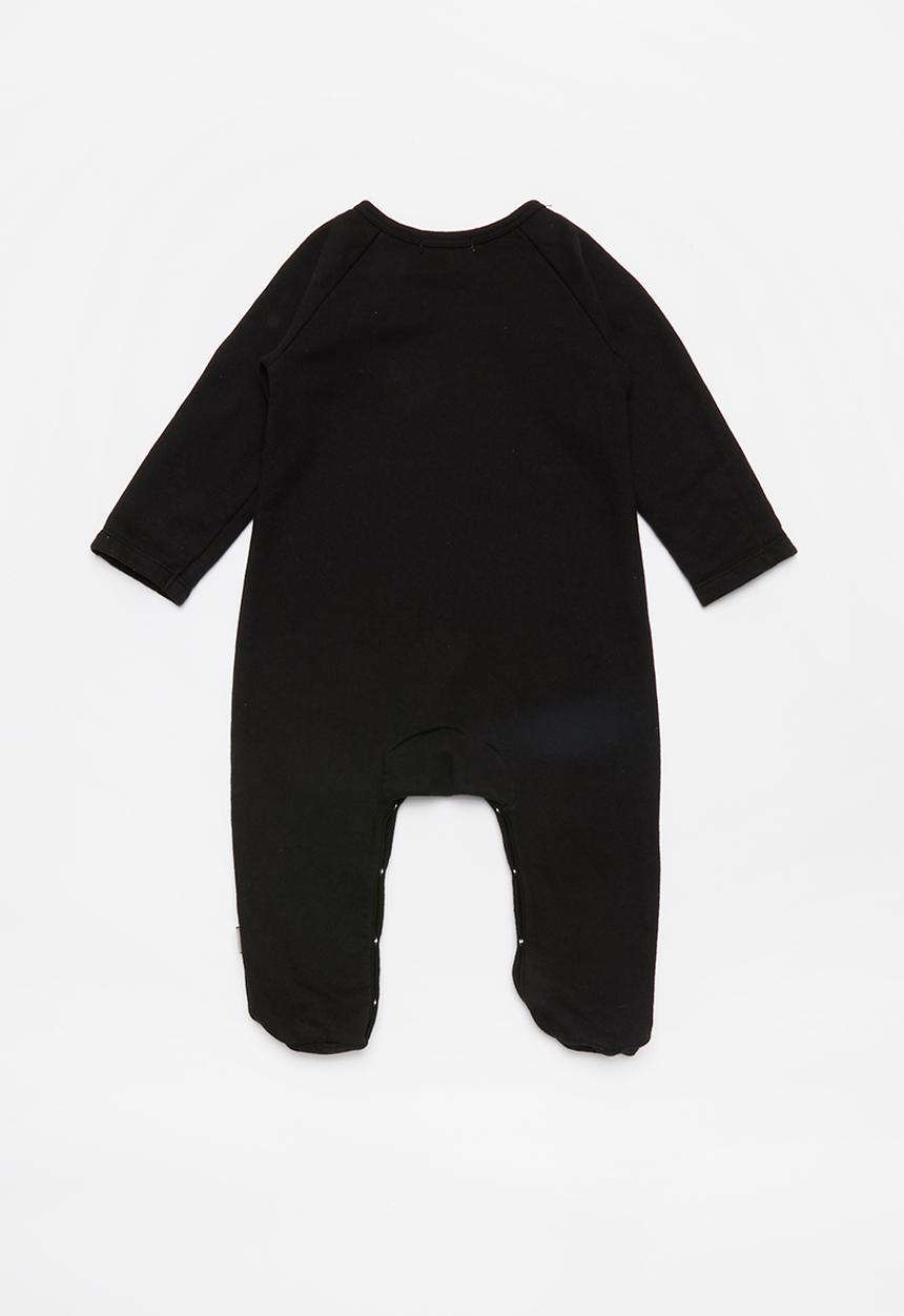 Sticky Fudge - Footed babygrow - black