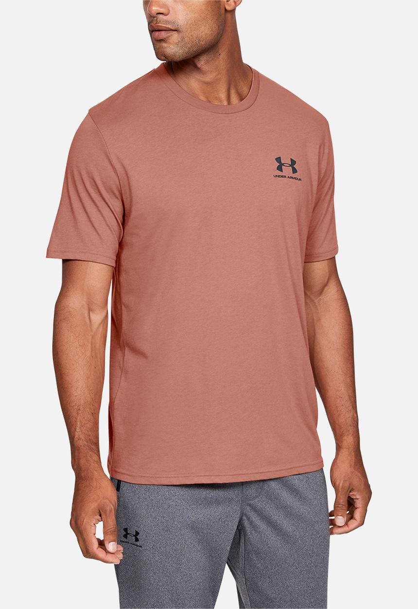 Under Armour - Sportstyle left chest short sleeve tee - cedar brown