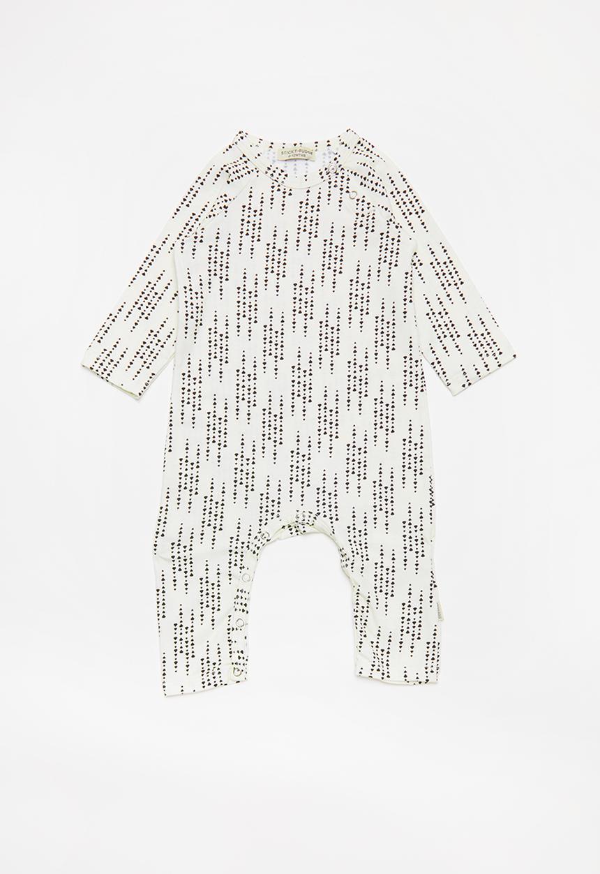 Sticky Fudge - Raindrop babygrow - neutral 