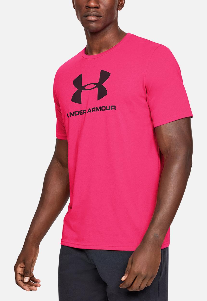 Under Armour - Sportstyle logo tee - exuberant pink/black