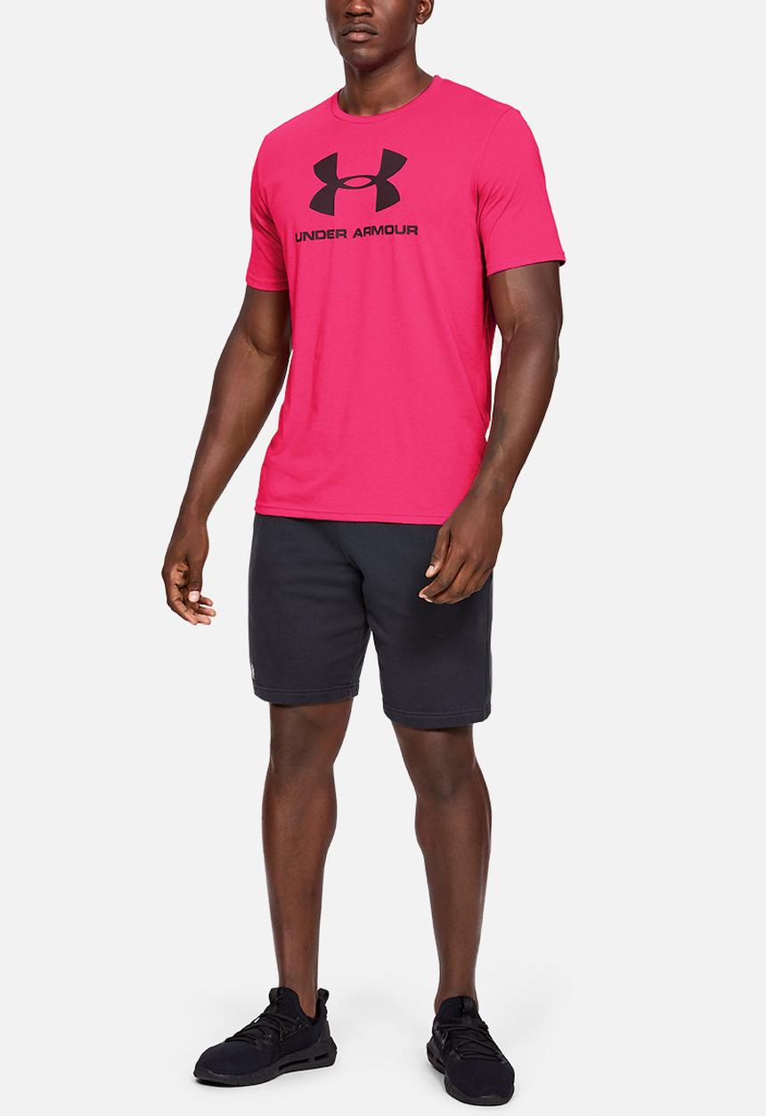 Under Armour - Sportstyle logo tee - exuberant pink/black