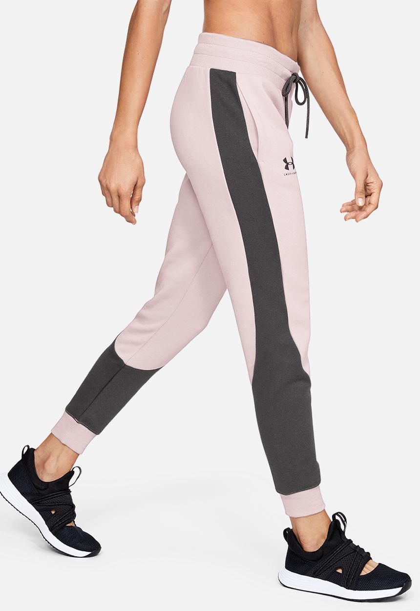 Under Armour - Rival fleece fashion jogger - pink