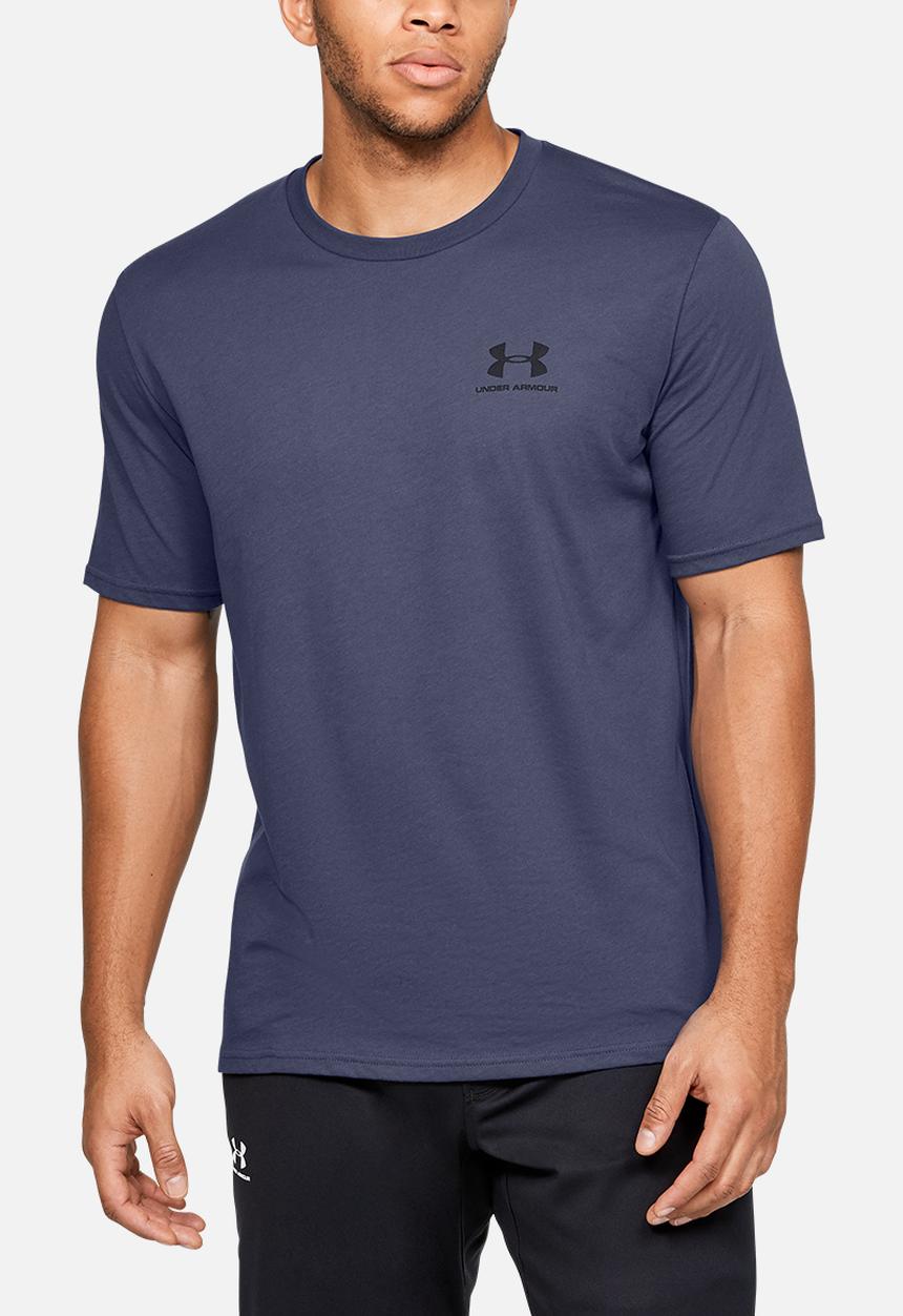 Under Armour - Sportstyle left chest short sleeve tee - blue ink