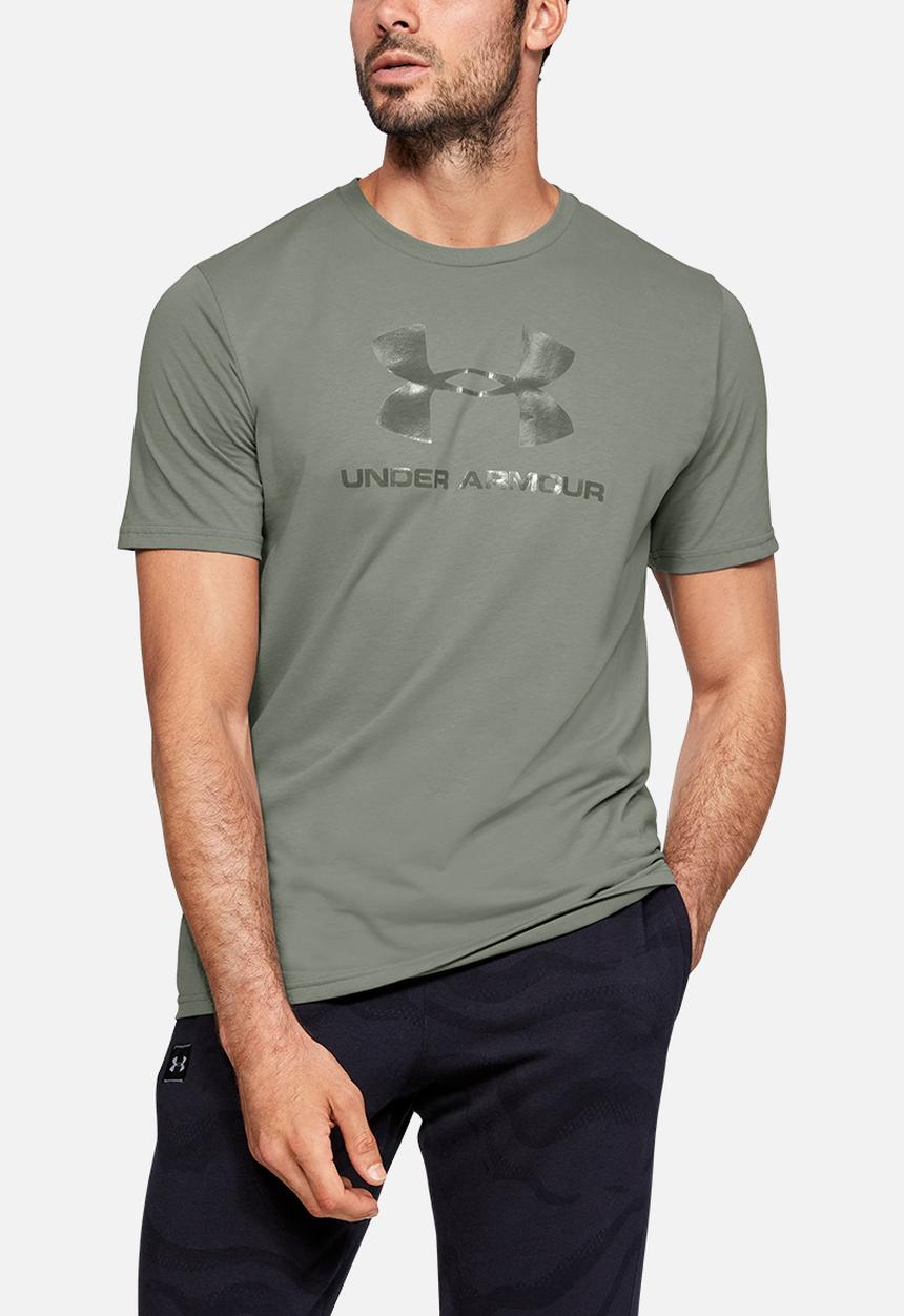 Under Armour - Under Armour clear logo short sleeve tee - gravity green