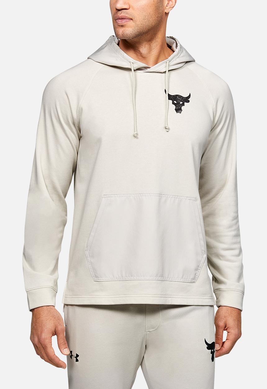 Under Armour - Project rock terry hoodie - summit white