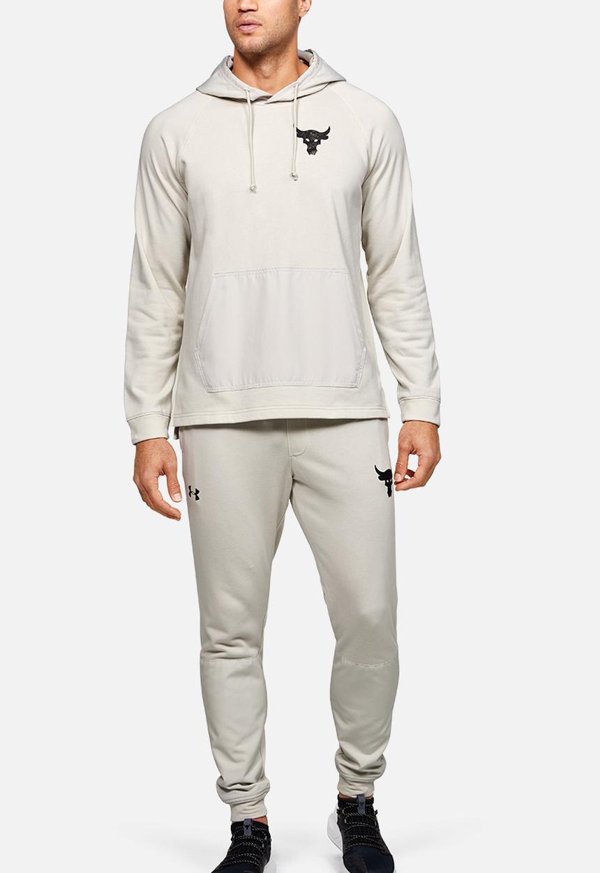 Under Armour - Project rock terry hoodie - summit white
