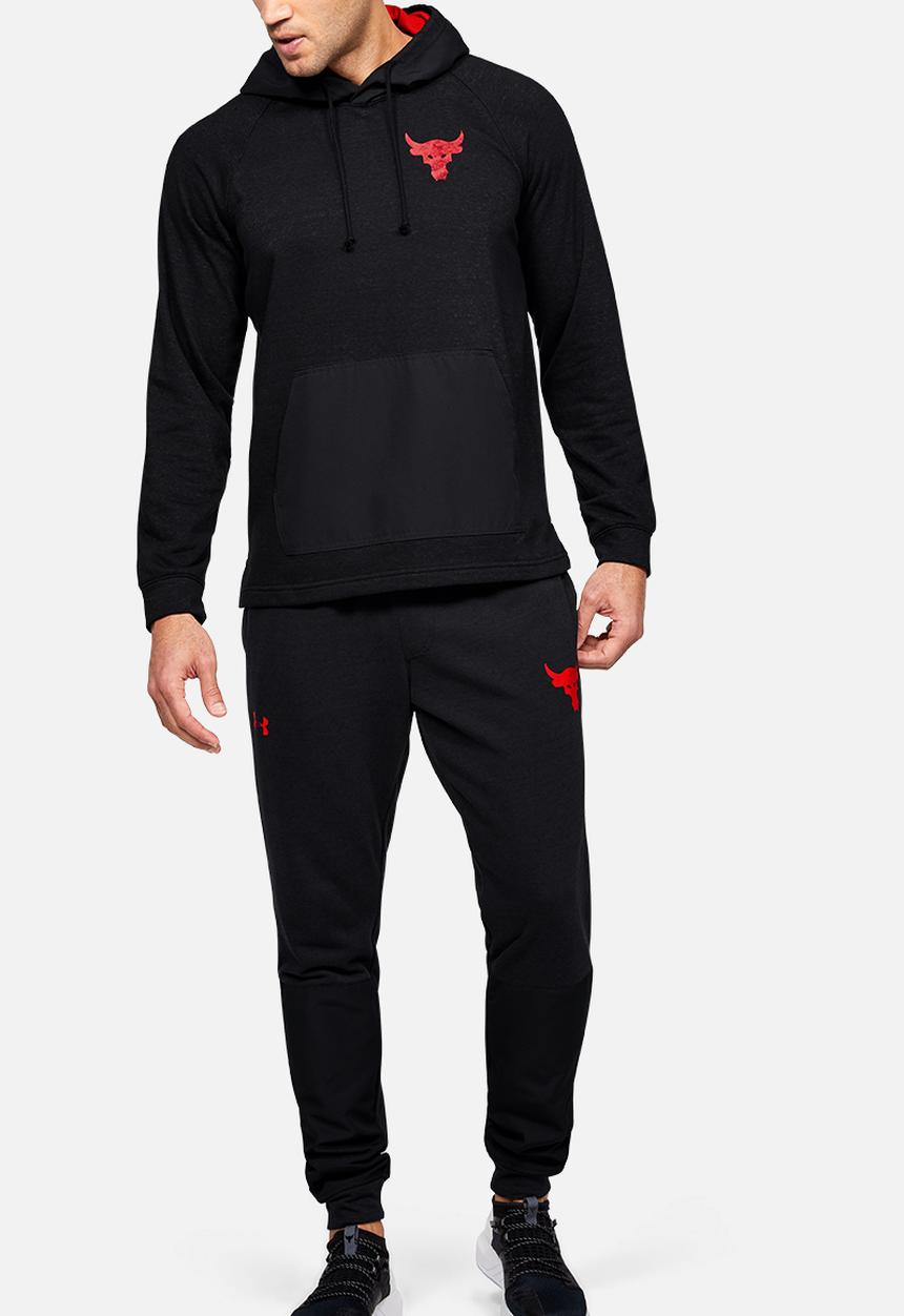 Under Armour - Project rock terry hoodie - black full heather