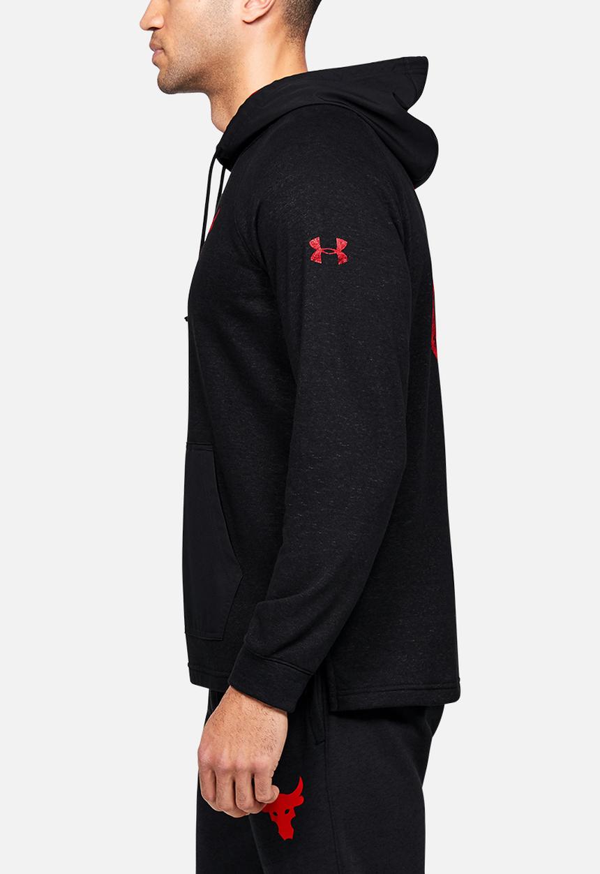 Under Armour - Project rock terry hoodie - black full heather
