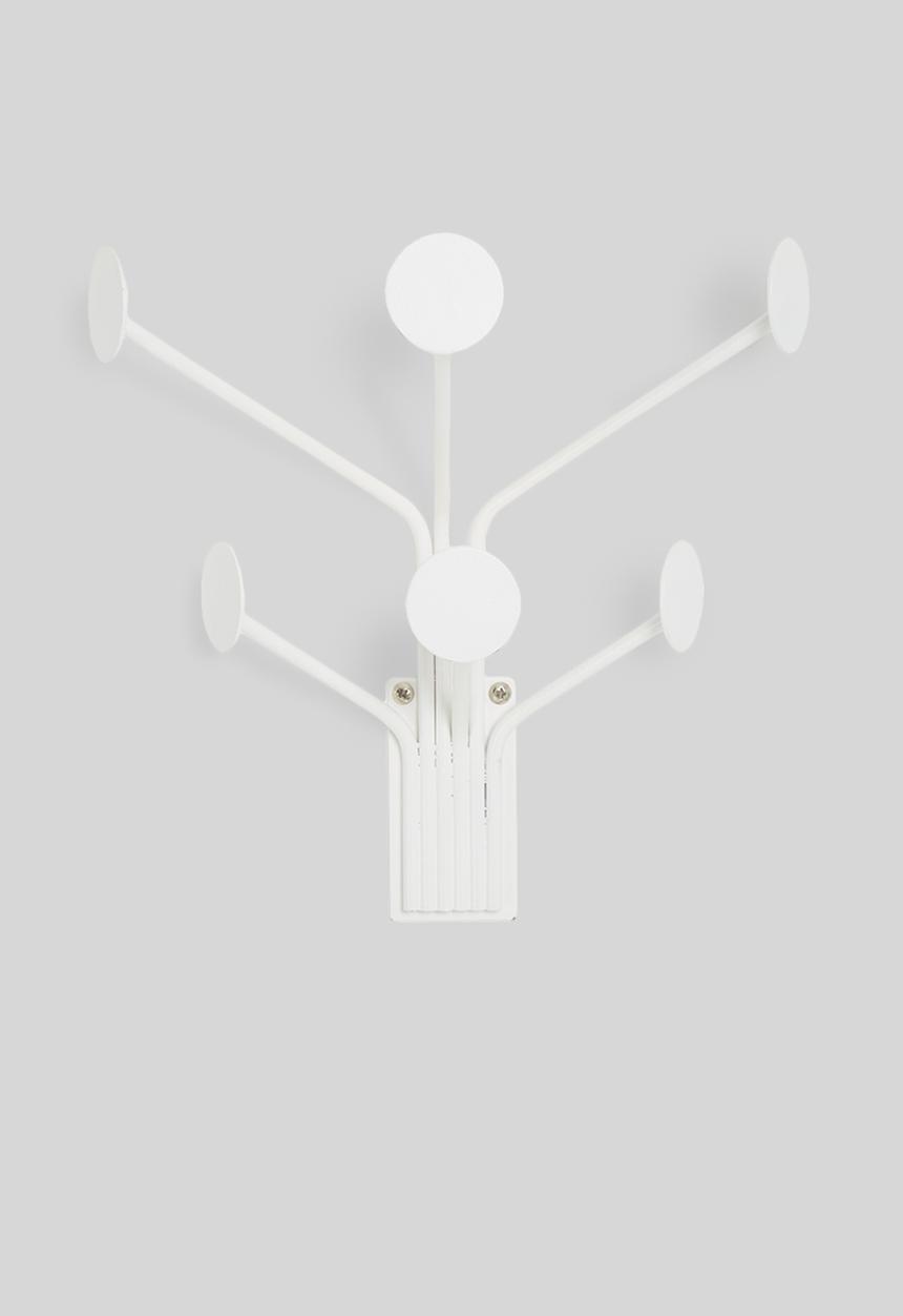 Present Time - Wall dots coat hanger - white
