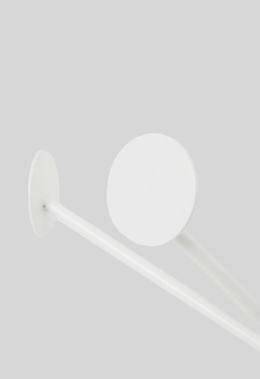 Present Time - Wall dots coat hanger - white