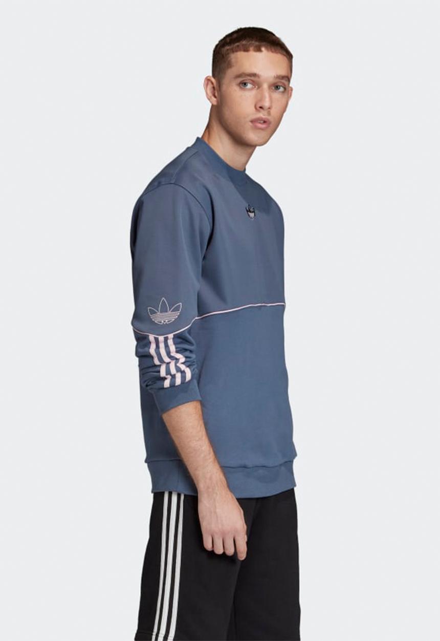 adidas Originals - Outline crew sweatshirt - tech ink