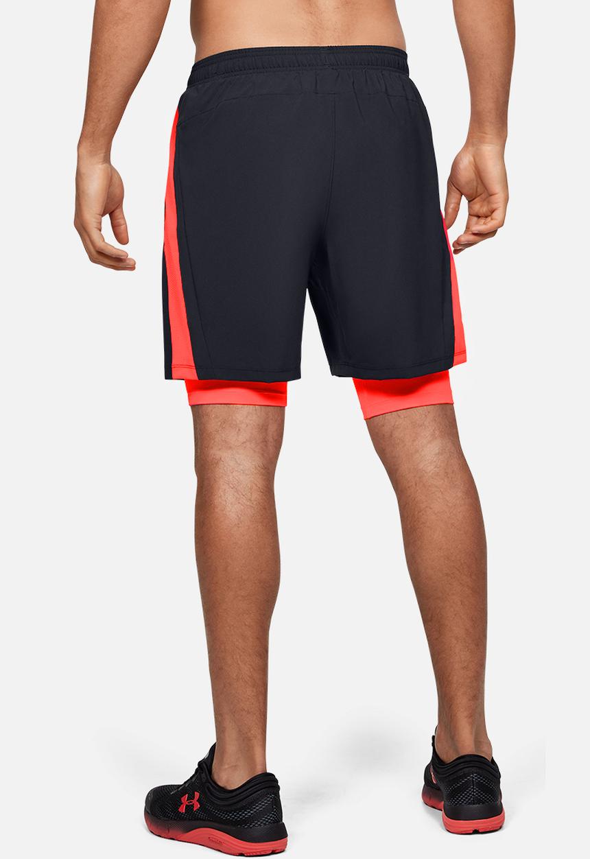Under Armour - Ua launch sw 2-in-1 short-1326576 - black
