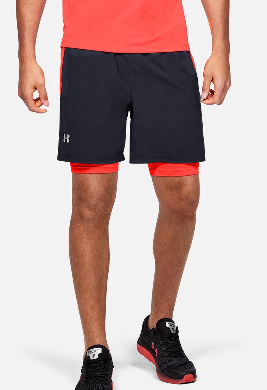 Under Armour - Ua launch sw 2-in-1 short-1326576 - black
