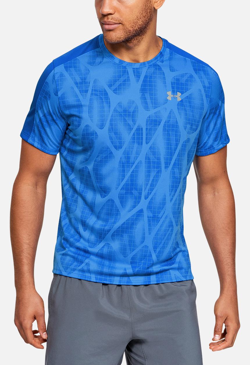 Under Armour - Under Armour speed stride printed short sleeve tee - versa blue