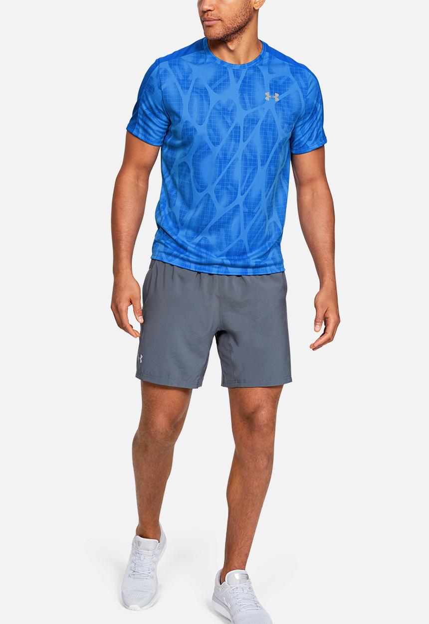 Under Armour - Under Armour speed stride printed short sleeve tee - versa blue