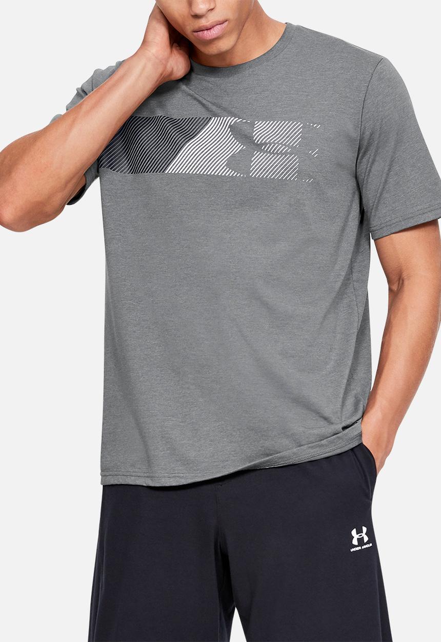 Under Armour - Under Arm fast left chest short sleeve tee - pitch grey medium heather