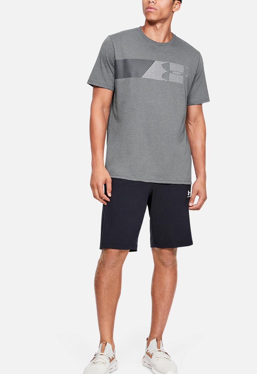 Under Armour - Under Arm fast left chest short sleeve tee - pitch grey medium heather