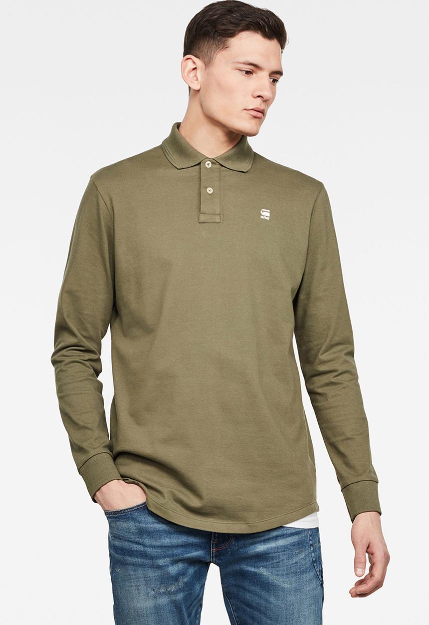 G-STAR - Lash long sleeve polo - shamrock